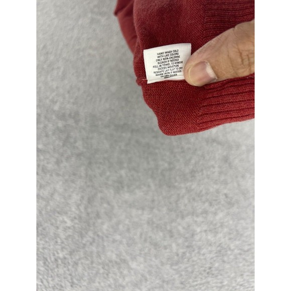 West & Vine Women's Turtleneck Sleeveless Sweater Solid Red Cashmere Blend Sz XL - Picture 4 of 9